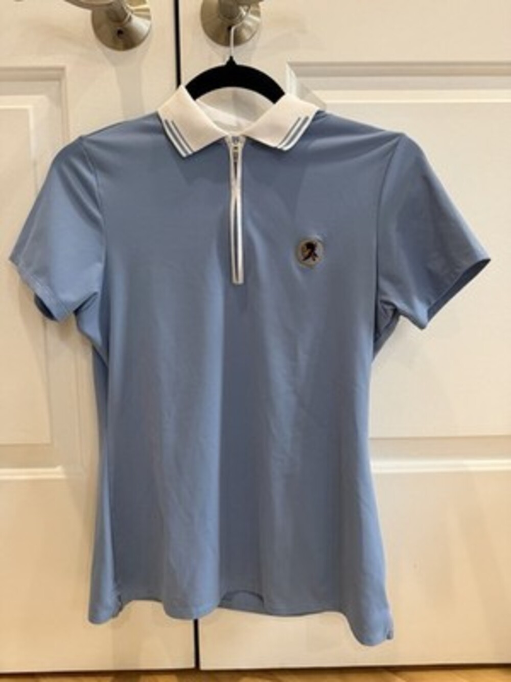 Peter Millar Women's Quarter Zip Golf Pullover XSmall UPF 50 Blue Short Sleeve